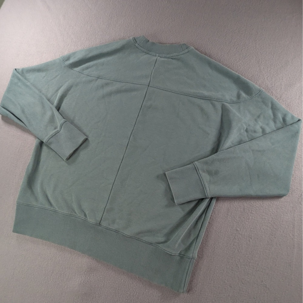Vuori Crewneck Sweatshirt Womens S Green Oversized VW298 Pullover Loungewear - Picture 10 of 13